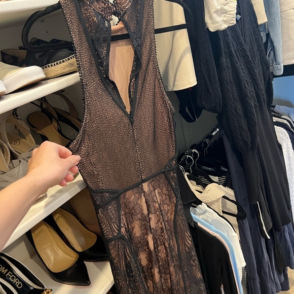 By Anthropologie Black Lace Dress - Picture 8 of 9